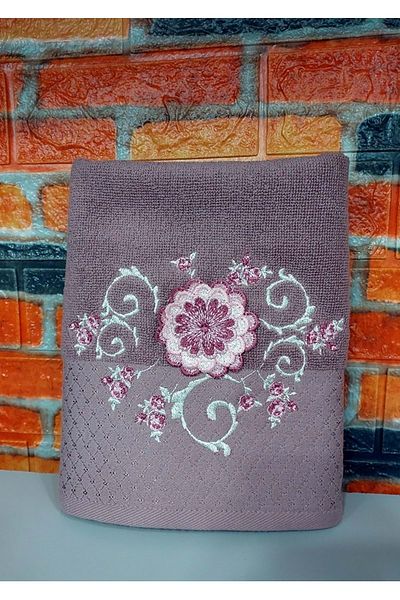 Özdilek 1 Πετσέτα Χεριών Boutique (50x90)-Mariposa Plum