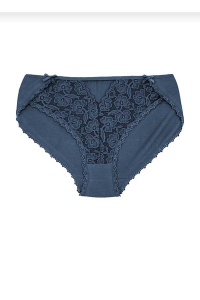 Zena Large Size 5'Li High Waist Front Lace Panties
