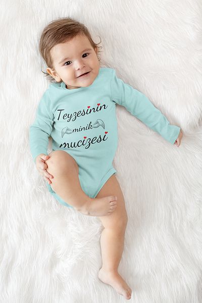 ADABEBEK Little Miracle Printed - Aunt's Badi with Long Sleeves and Snap Fasteners