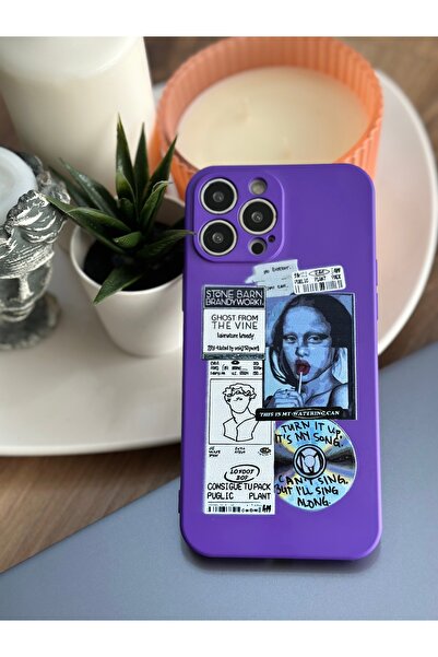 Go Aksesuar Iphone 13 PromaxUyumlu  Kamera Korumalı Içi Kadife Lansman Baskıl...