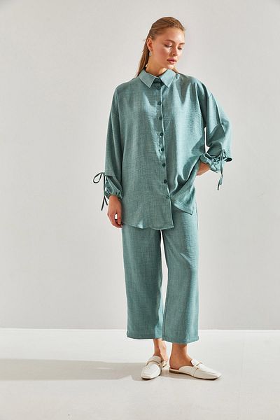 Bianco Lucci Modest Women's Arms Tied Ayrobin Fabric Hijab Set60151006