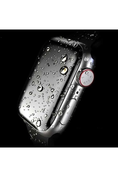 Alstrap Apple Watch 4-5-6-7-8-9 Se Uyumlu 45mm Mat Tam Kaplayan Nano Ekran Ko...