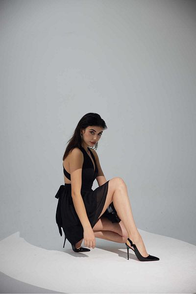AYAKKABI PRENSİ Black Patent Leather Stiletto