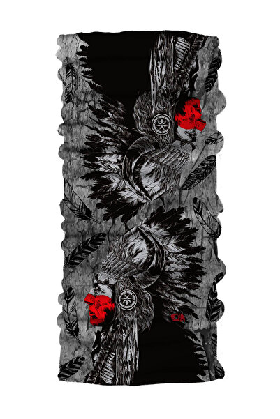 FG KONNİCHİWA Mască de față pentru ciclism cu motor etnic nativ american, cu ...