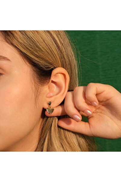 toptanhanem Kalp Tasarım  Çelik Küpe - Stil ve Şıklık Bir Arada | Gold