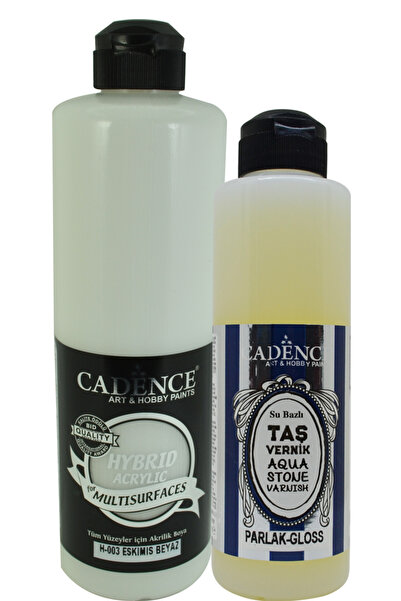 Cadence Multisurfaces H-003 Eskimiş Beyaz 500 ml+ Taş Vernik 250 ml