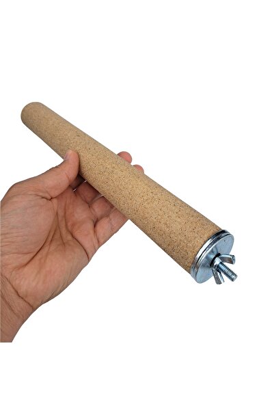 Vixpet Venty 30 cm (40 mm) Sandy Perch - Macaw, Cockatoo, Jako, Amazon, Eclectic Pedicure Parrot Perch