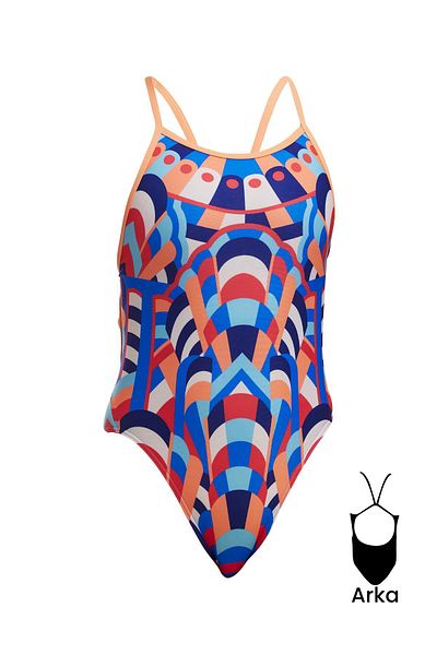 FUNKİTA Funkita Ss Showtime - Girl's Thin Strap Training Swimsuit