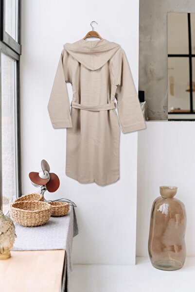 Baveno 100% Cotton Hooded Waffle Pique Bathrobe Baveno