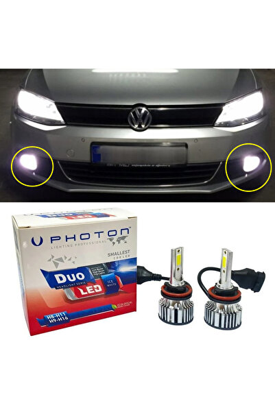 HasAkman Vw Jetta Mk6 Led Xenon Sis Farı Ampulü HB4 uyumlu Şimşek Etkili Beyaz 2010-2018