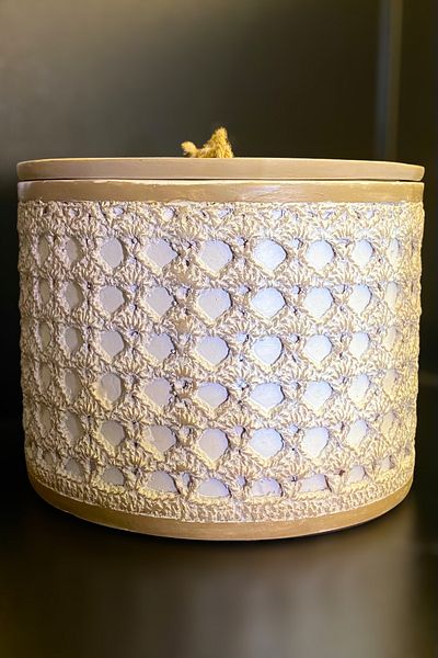 LEMİ DEKORASYON Resin White Decorative Box with Lid