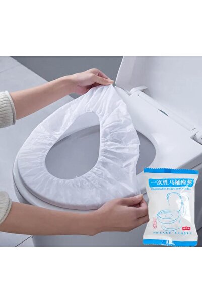 Hayveys 10 Adet Tuvalet Klozet Kapağı Filesi Hijyenik Su Geçirmez WC Kılıf