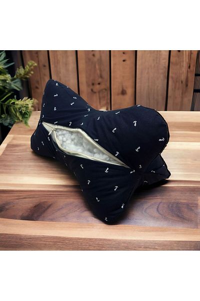 teknotrust 50 x 70 Ultra Comfort Orthopedic Neck Pillow-Ergonomic Bone Design-Cotton Visco for Neck Pain