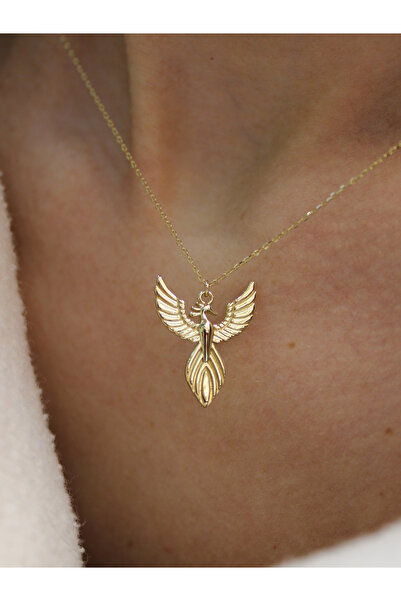 Akça Kuyumcu Anka Kuşu Altın Kolye