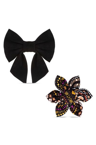 Lusi Doog Special Bow Tie, Bow and Flower Set for Female Dogs - Nur Papion Not Included