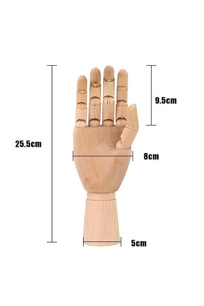 Manken İstanbul 25 Cm Right Hand Movable Sketch Mannequin - Animate Your Creativity