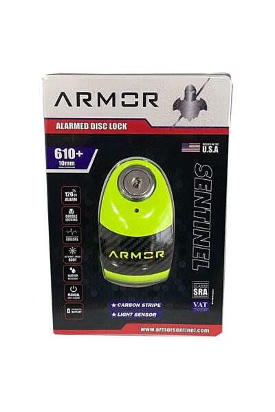 Armor 10 MM RENKLİ ALARMLI DİSK KİLİDİ YENİ VERSİYON