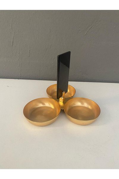 İkram Dünyası Gold Snack Bowl