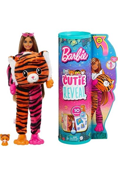 mattel Barbie Cutie Reveal Bebek Kaplan Hkp97 Hkp99 Lisanslı Ürün