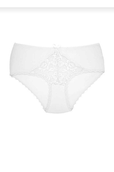 Zena 5-Pack Cotton High Waist Plus Size Panties with Lace Detail in the Middle