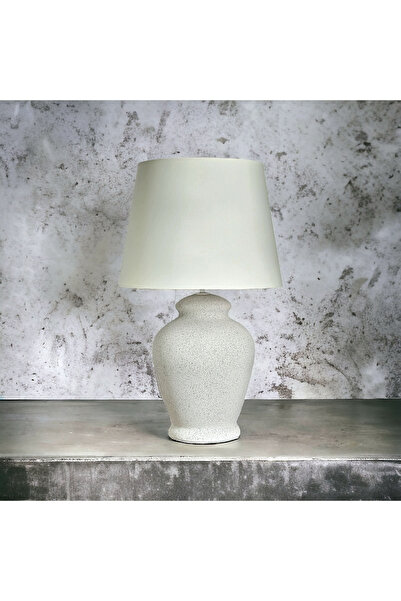 Qdec Vintage Ceramic Lampshade Rustic Granite - Ecru