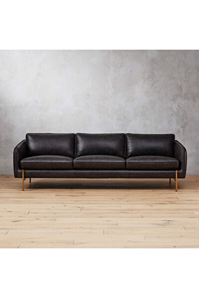 Evka Lakito Deri Üçlü Koltuk