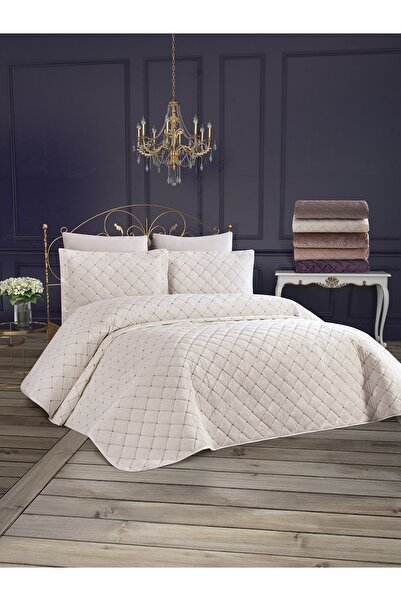 AYBERK HOME TEXTİLE NALIA ÇİFT KİŞİLİK YATAK ÖRTÜSÜ - KREM