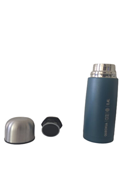 Decathlon Quechua Paslanmaz Çelik Termos - Petrol Yeşili - 0,4 L