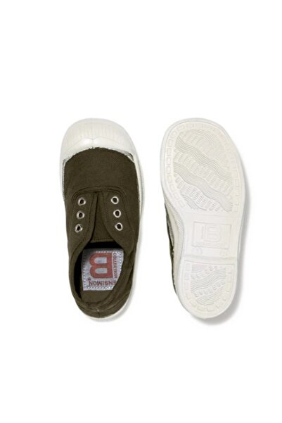 Bensimon TENNIS ELLY- KAKI - YEŞİL  ÇOCUK AYAKKABISI
