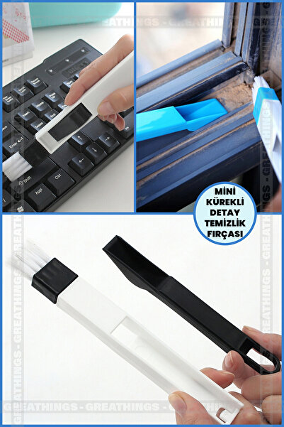 Greathings فرشاة تنظيف لوحة المفاتيح وأخدود النوافذ، فرشاة تنظيف تفاصيل مجرفة...