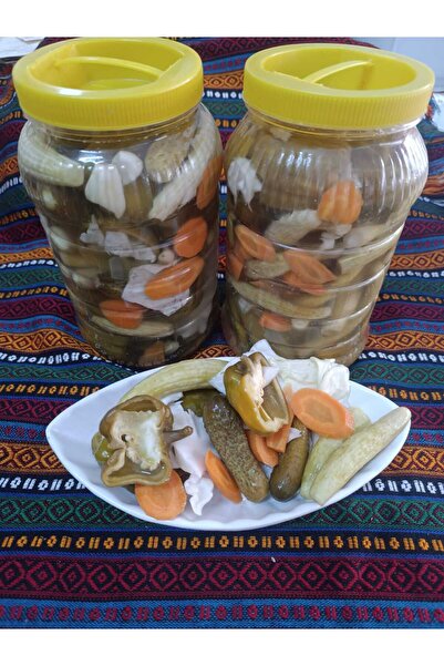 naturalköyürünleri ANTEP EV YAPIMI ACI BİBERLİ KARIŞIK TURŞU 3 KG LIK PET