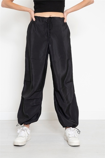 Nisan Pantaloni parașuta pentru femei negri