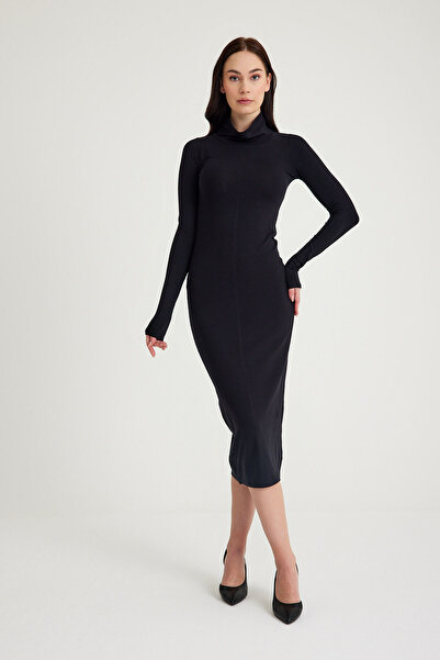 Moda Hour Mh Streç Midi Boy Elbise