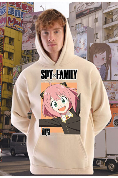 FG KONNİCHİWA Anya Spy X Family Hoodies Anime Manga Φούτερ Unisex Υπερμεγέθη ...