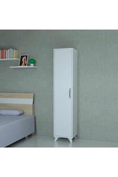 MOBİLİQUE Çok Amaçlı Beyaz Raflı Gardrop