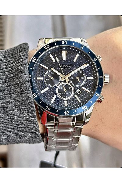 Ferrucci Men's Functional Steel Cord Wristwatch