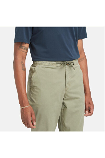Timberland Men's Stretch Twill Jogger Pants Green