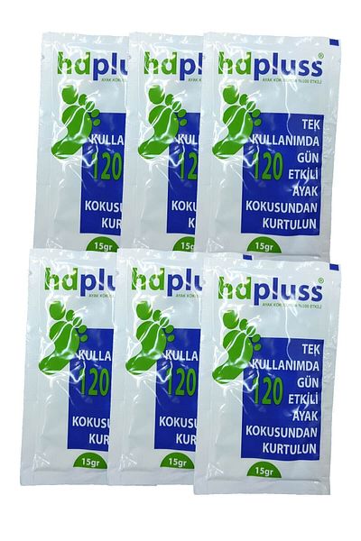 HD plusfoam Hd Pluss Shoe Deodorizing Powder 120 Days Effective 6 Pieces