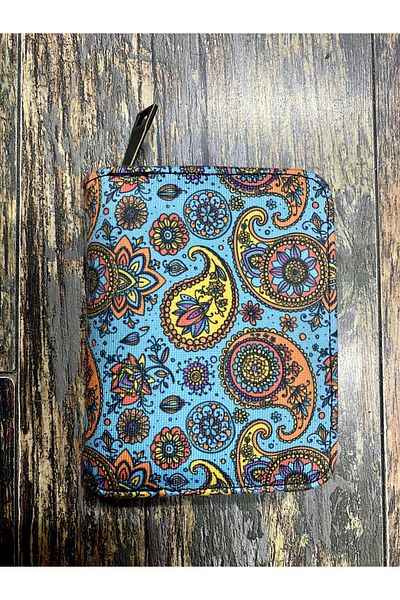 Street Bag Portofel - Albastru - Model etnic