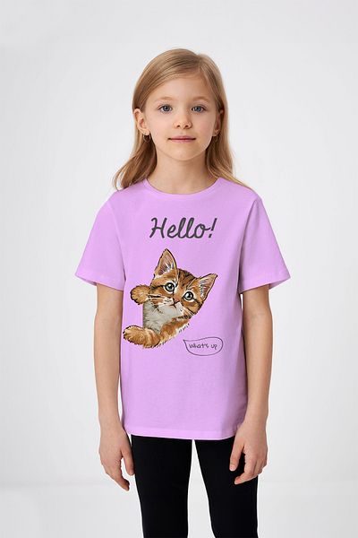 ADABEBEK Tricou cu imprimeu pentru fetiță What&#39;s Up