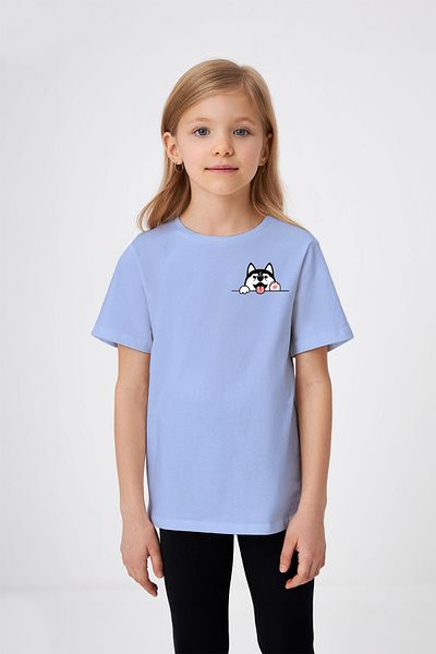 ADABEBEK Tricou drăguț pentru fetiță cu model de câine de buzunar
