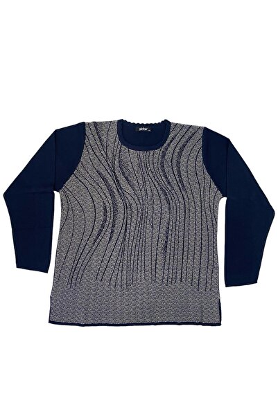 Gürkan Triko Gürkan 0 طوق رقيقة الصلب محبوك سترة تريكو كبيرة الحجم باللون الأ...