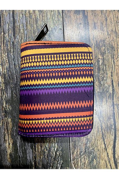 Street Bag Ethnic Authentic Patterned Compartmented Useful Wallet