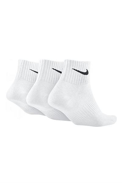 Nike U Nk Perf Ltwt Qt 3 τεμαχίων λευκές κάλτσες αστραγάλου Sx4706-101