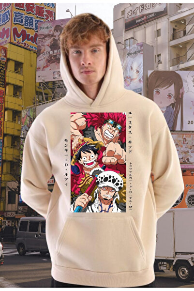 FG KONNİCHİWA ONE PIECE Anime Design Hanorac cu glugă Hanorac Anime Manga Uni...