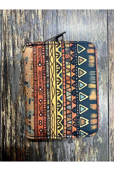Street Bag Ethnic Authentic Patterned Compartmented Useful Wallet