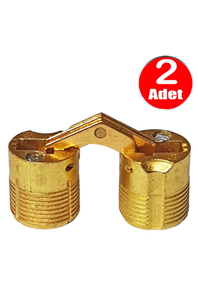ALETÇANTAM Gizli Masa Menteşesi 14mm Metal Kırma Katlanır Menteşe - 2 Adet