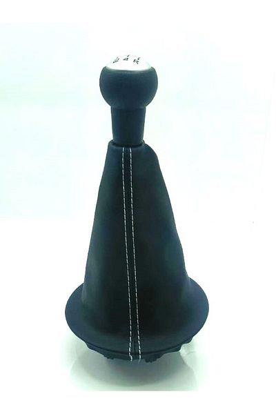 NET GEAR KNOB AND BELLOW SET GRAY STITCHED BERLINGO PARTNER PEAK 2009-2018