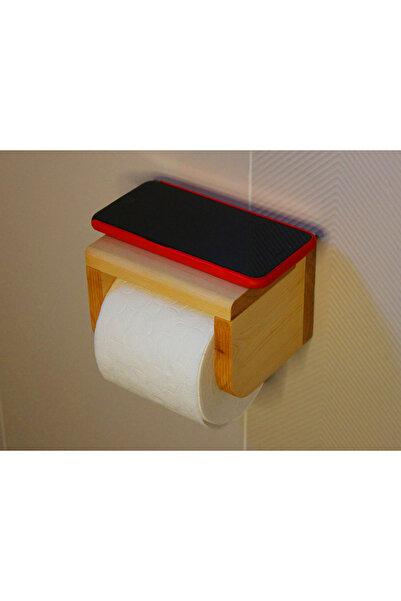 MAC CRAFT & DESIGN ROTOLO Masif Ahşap WC Kağıtlığı, Tuvalet Kağıtlığı, Cep Te...