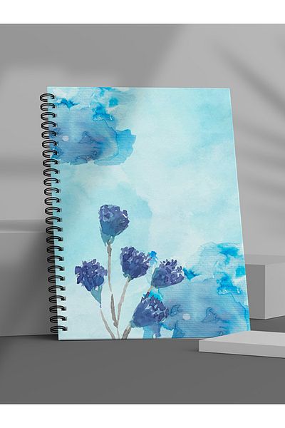 Fobinote Spiral School Notebook 80 Sheets (1 Piece) - A5 Size Checkered Notebook